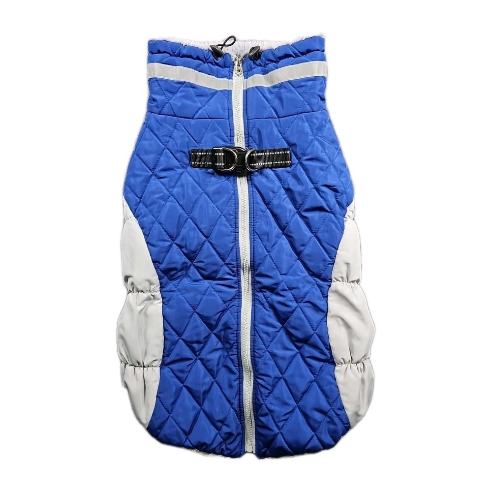 Dog Parka Coat Insulated‎ Blue Reflective XL Leash Hook Warm Colts Detroit Lions